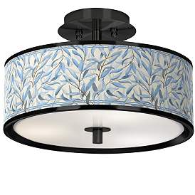 Image1 of Amity Black 14" Wide Ceiling Light