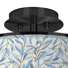 Image2 of Amity Black 14" Wide Ceiling Light more views