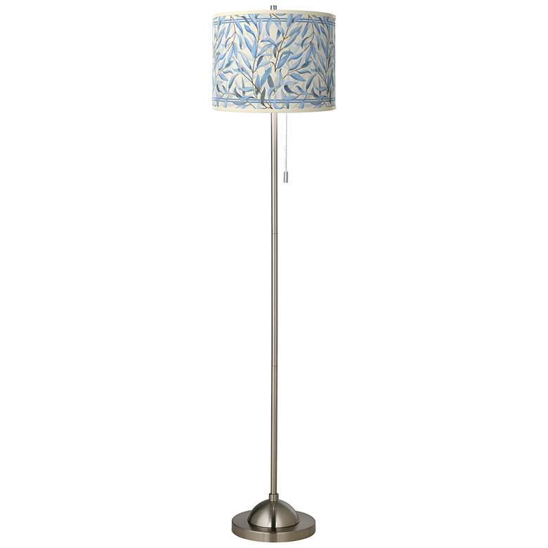 Image 2 Amity Brushed Nickel Pull Chain Floor Lamp
