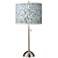 Amity Giclee Brushed Nickel Table Lamp