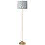 Amity Giclee Warm Gold Stick Floor Lamp