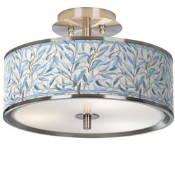 Amity Nickel 14&quot; Wide Ceiling Light