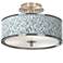 Amity Nickel 14" Wide Ceiling Light