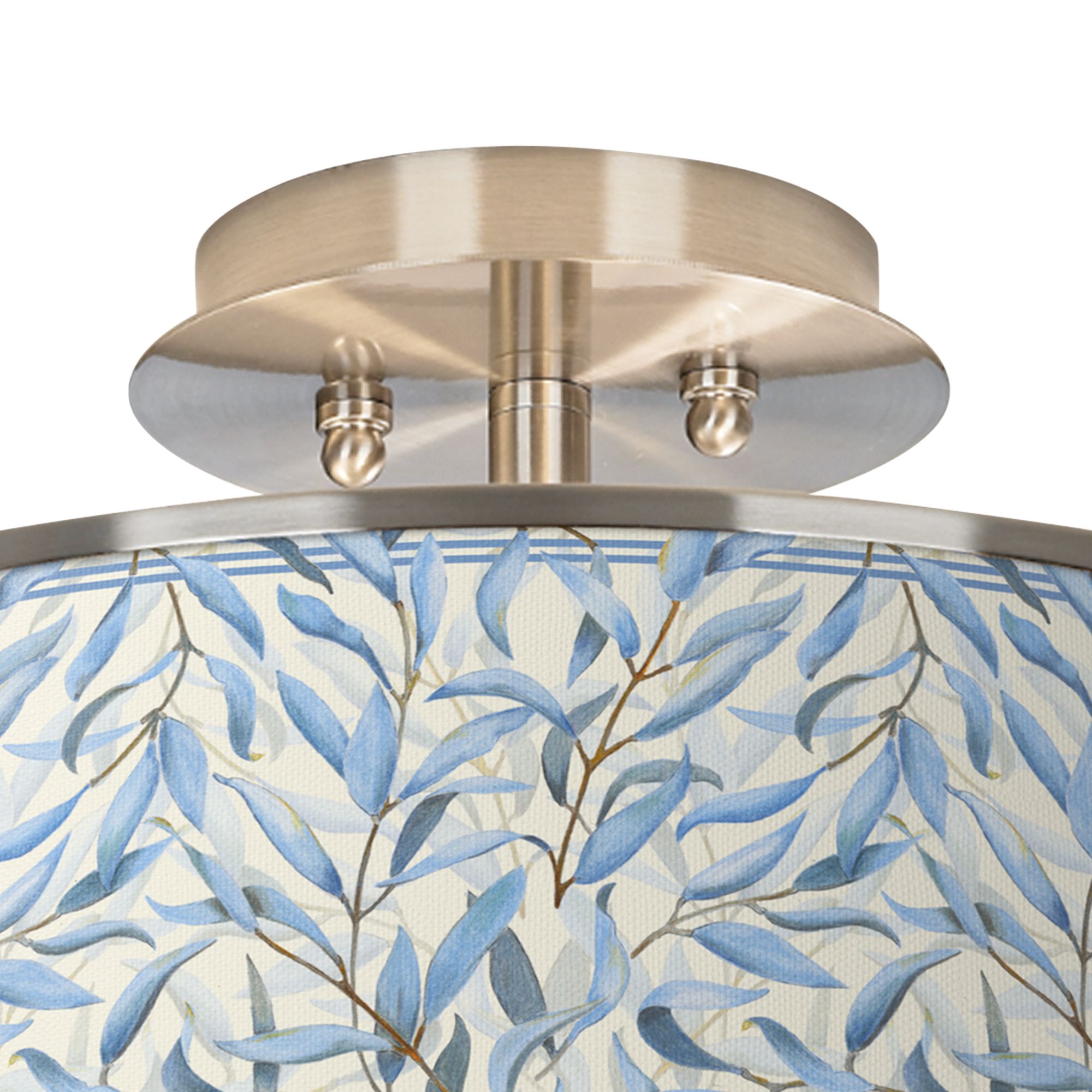 Thumbnail2 of Amity Nickel 14" Wide Ceiling Light more views