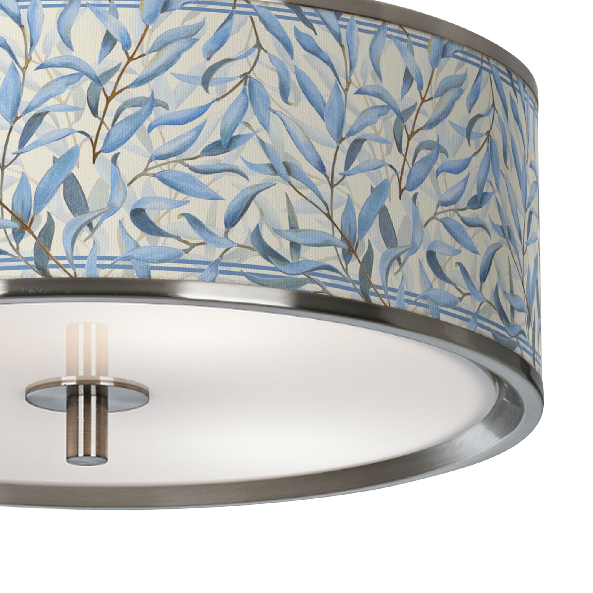 Thumbnail3 of Amity Nickel 14" Wide Ceiling Light more views