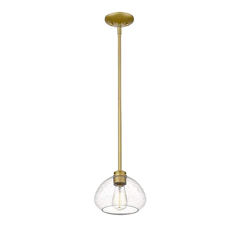 Image 4 Amon by Z-Lite Satin Gold 1 Light Mini Pendant more views
