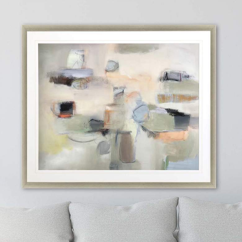 Image 1 Among the Birches 49" Wide Framed Giclee Wall Art