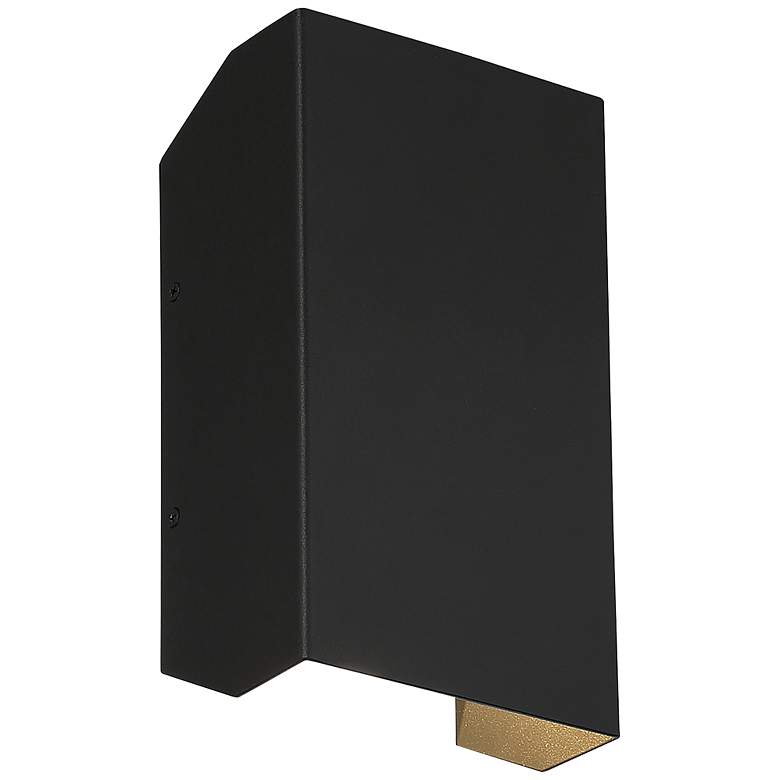 Image 5 Amora 10" High Black Marine Grade Finish Up-Down Outdoor LED Light more views
