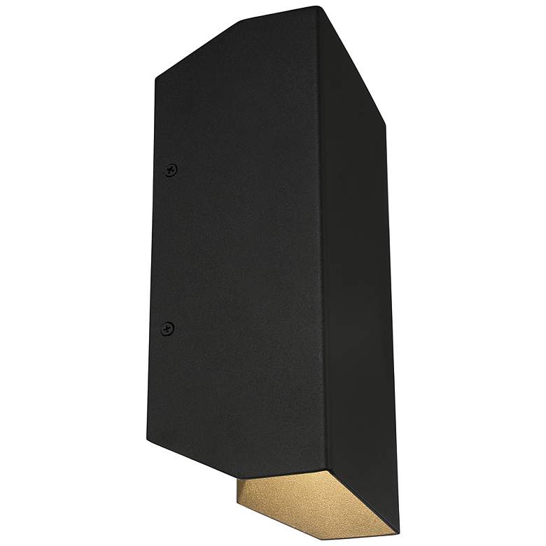 Image 6 Amora 10" High Black Marine Grade Finish Up-Down Outdoor LED Light more views