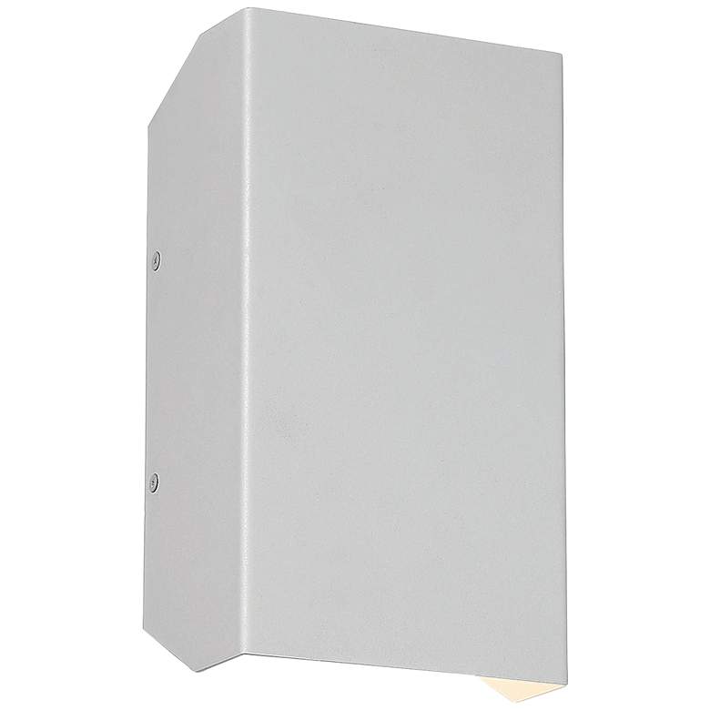Image 1 Amora 10" High Satin Nickel Marine Grade Up-Down Outdoor LED Light