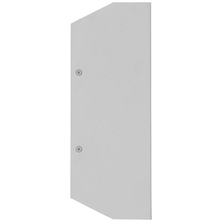 Image 4 Amora 10" High Satin Nickel Marine Grade Up-Down Outdoor LED Light more views