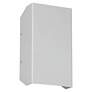 6_Amora 10" High Satin Nickel Marine Grade Up-Down Outdoor LED Light more views