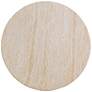 3_Amora 32" Wide Faux Travertine Round Accent Table more views