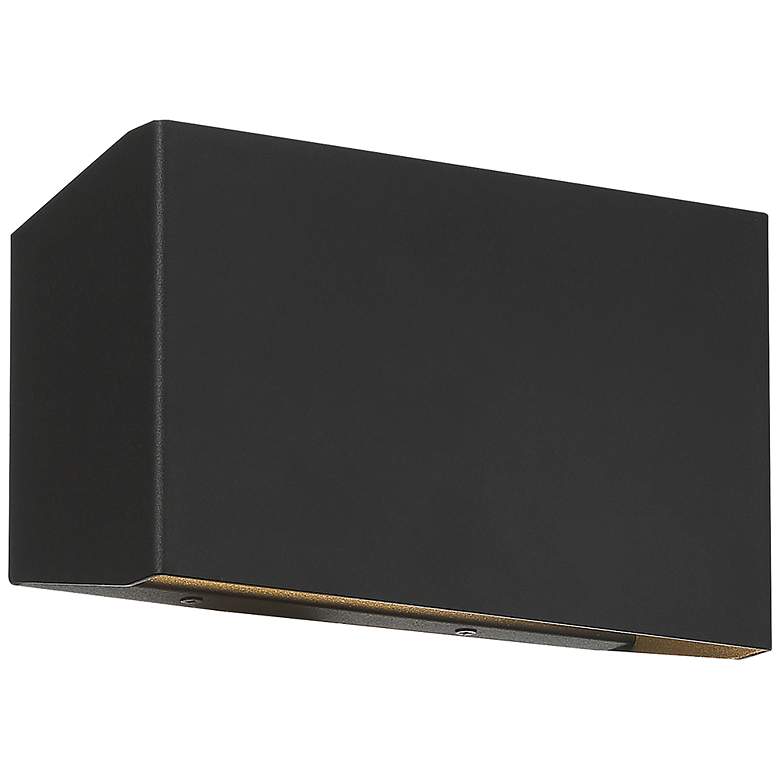 Image 1 Amora 5 1/2" High Black LED Outdoor Wall Light