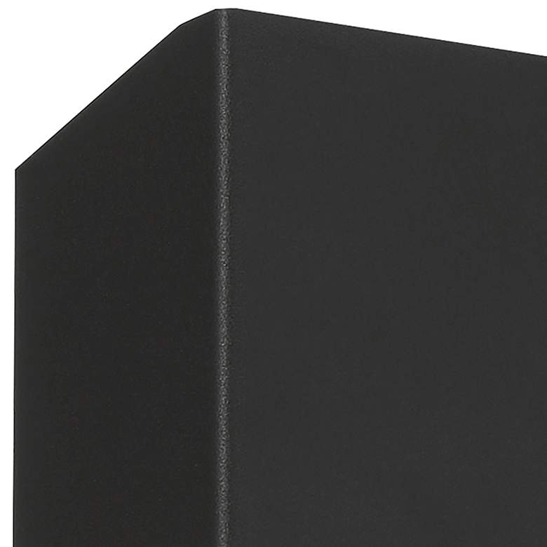 Image 2 Amora 5 1/2" High Black LED Outdoor Wall Light more views