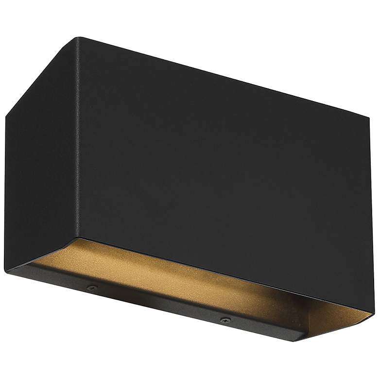 Image 5 Amora 5 1/2" High Black LED Outdoor Wall Light more views