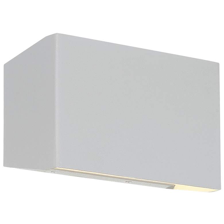 Image 1 Amora Bi-Directional Wide Outdoor LED Wall Mount - Satin