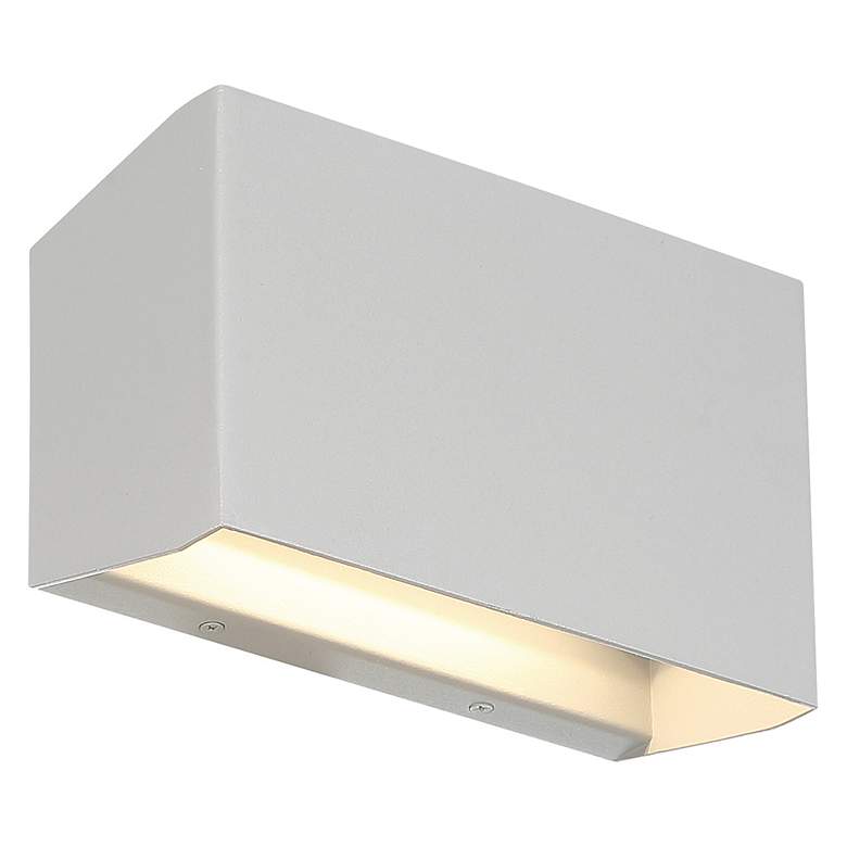 Image 4 Amora Bi-Directional Wide Outdoor LED Wall Mount - Satin more views