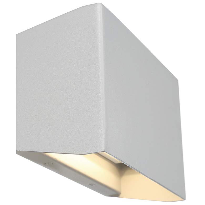Image 5 Amora Bi-Directional Wide Outdoor LED Wall Mount - Satin more views