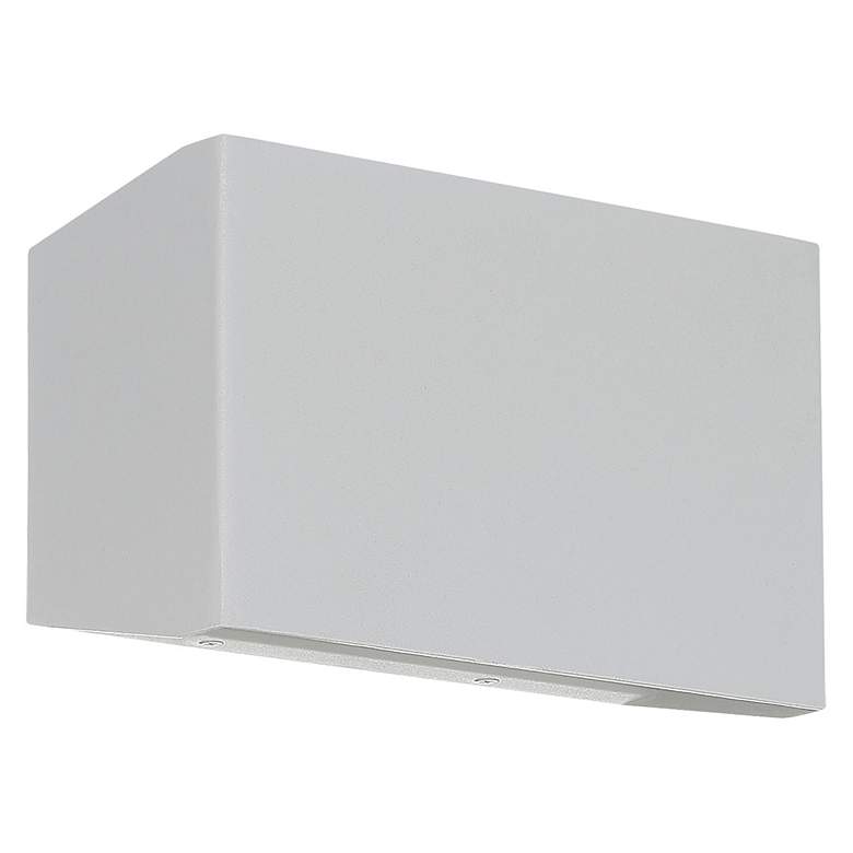 Image 6 Amora Bi-Directional Wide Outdoor LED Wall Mount - Satin more views
