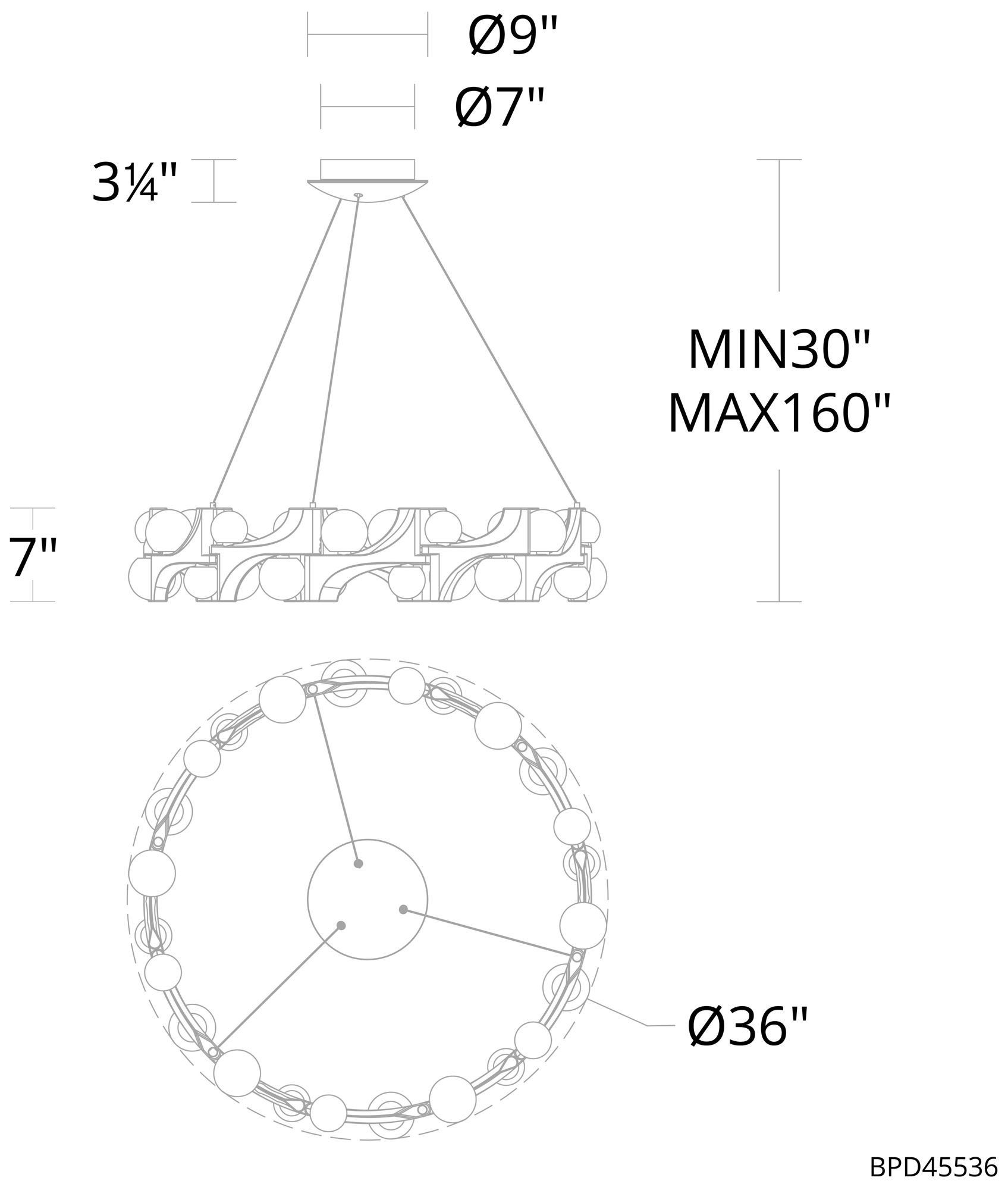 Image 6 Amorina 24 Light LED Pendant more views