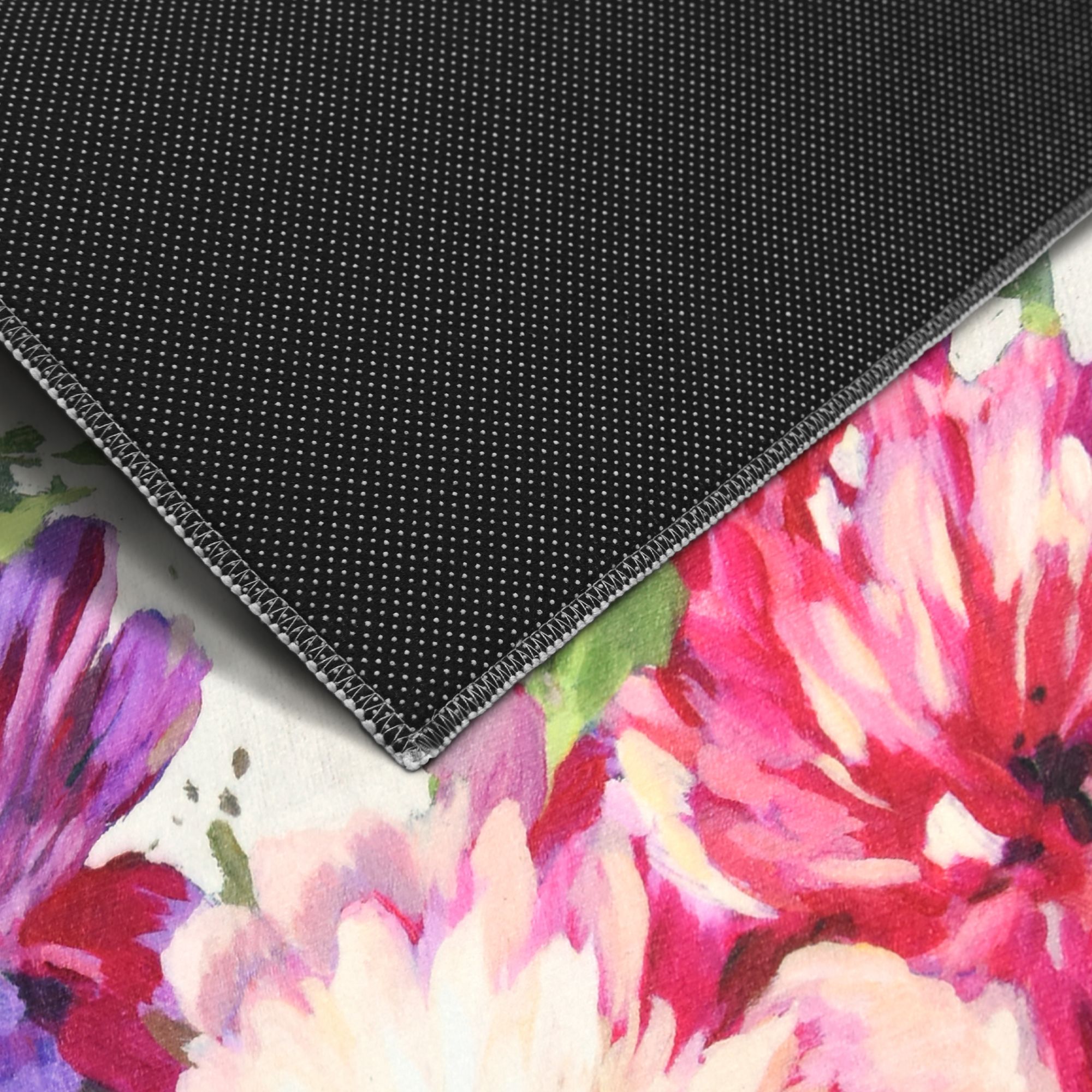 Image 5 Amoroso A 8'x10'Hand Washable Flowers power-loomed Art Area Rug more views