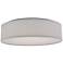 Amos 15" Wide White Drum LED Ceiling Light