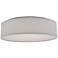 Amos 15" Wide White Drum LED Ceiling Light
