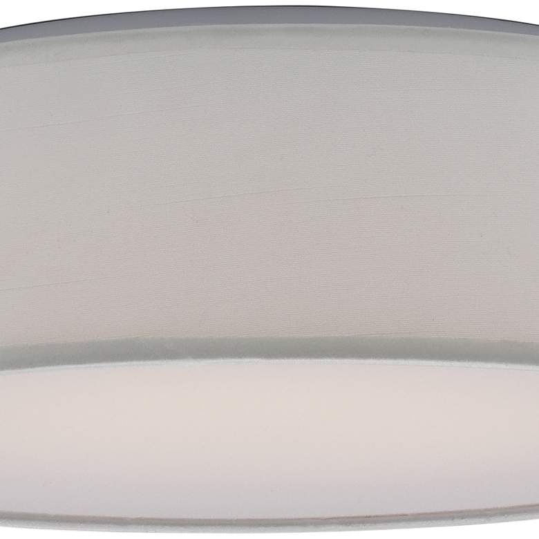 Amos 15 inch Wide White Drum LED Ceiling Light more views