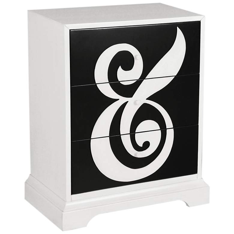 Image 1 Ampersand Black and White Accent Chest