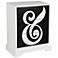 Ampersand Black and White Accent Chest