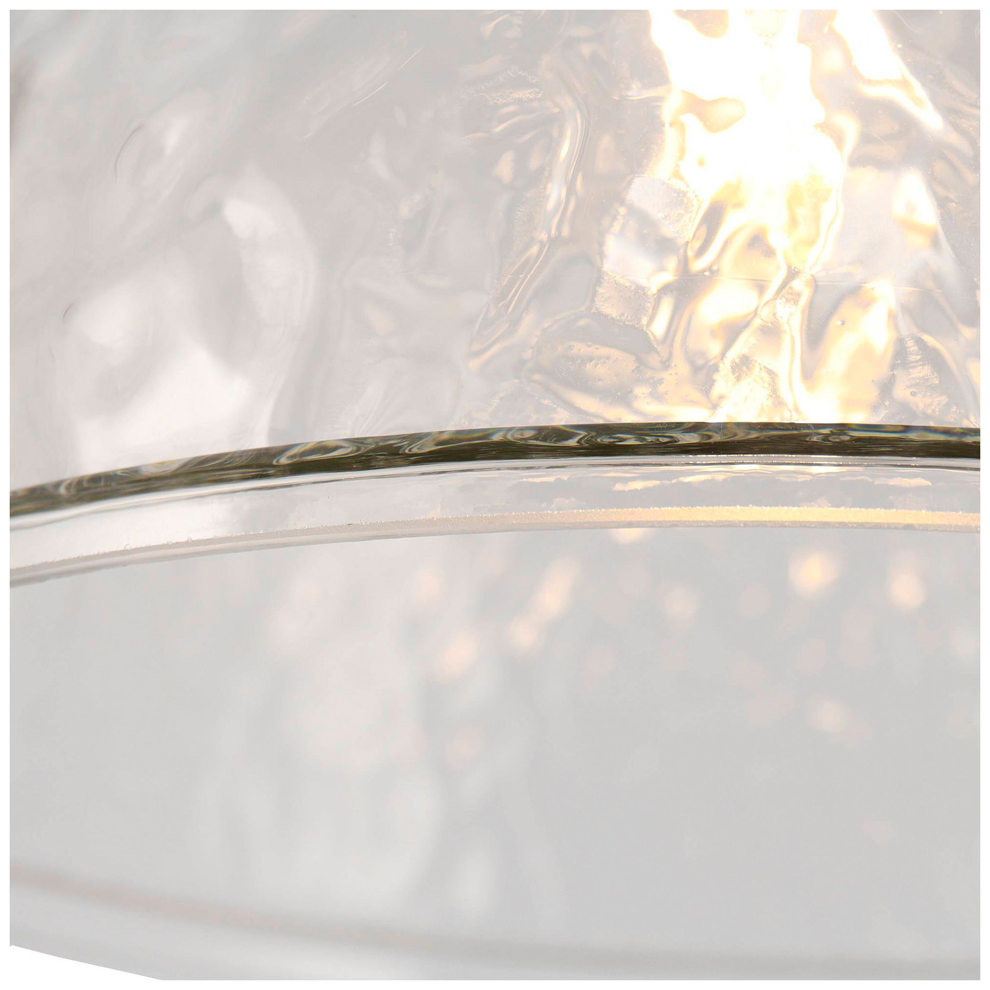 Amphora 10.6"W Brass 1-Light Dome Textured Glass Pendant