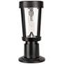 4_Amphora 12 1/4" High Black Solar LED Post/Pier Mount Light more views
