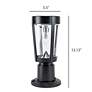 5_Amphora 12 1/4" High Black Solar LED Post/Pier Mount Light more views