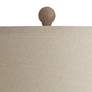 3_Amphora 25 1/4" Beige Oatmeal Rustic Coastal Table Lamps Set of 2 more views