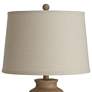 5_Amphora 25 1/4" Beige Oatmeal Rustic Coastal Table Lamps Set of 2 more views