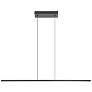 Amrisa 46.45" Wide Black LED Linear Pendant With White Diffuser