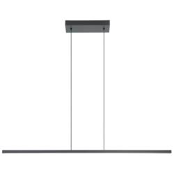 Amrisa 46.45&quot; Wide Black LED Linear Pendant With White Diffuser