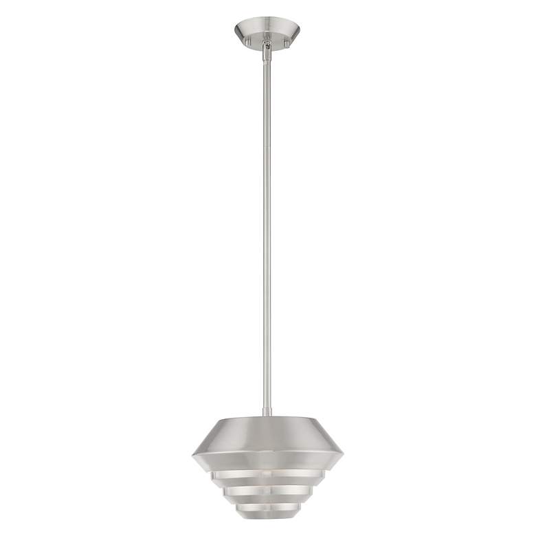 Image 5 Amsterdam 1 Light Brushed Nickel Mini Pendant more views