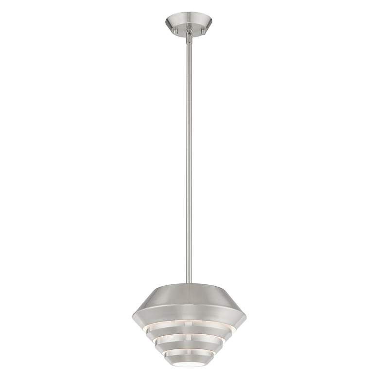 Image 6 Amsterdam 1 Light Brushed Nickel Mini Pendant more views