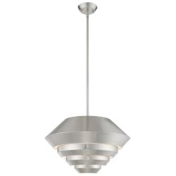 Amsterdam 1 Light Brushed Nickel Mini Pendant