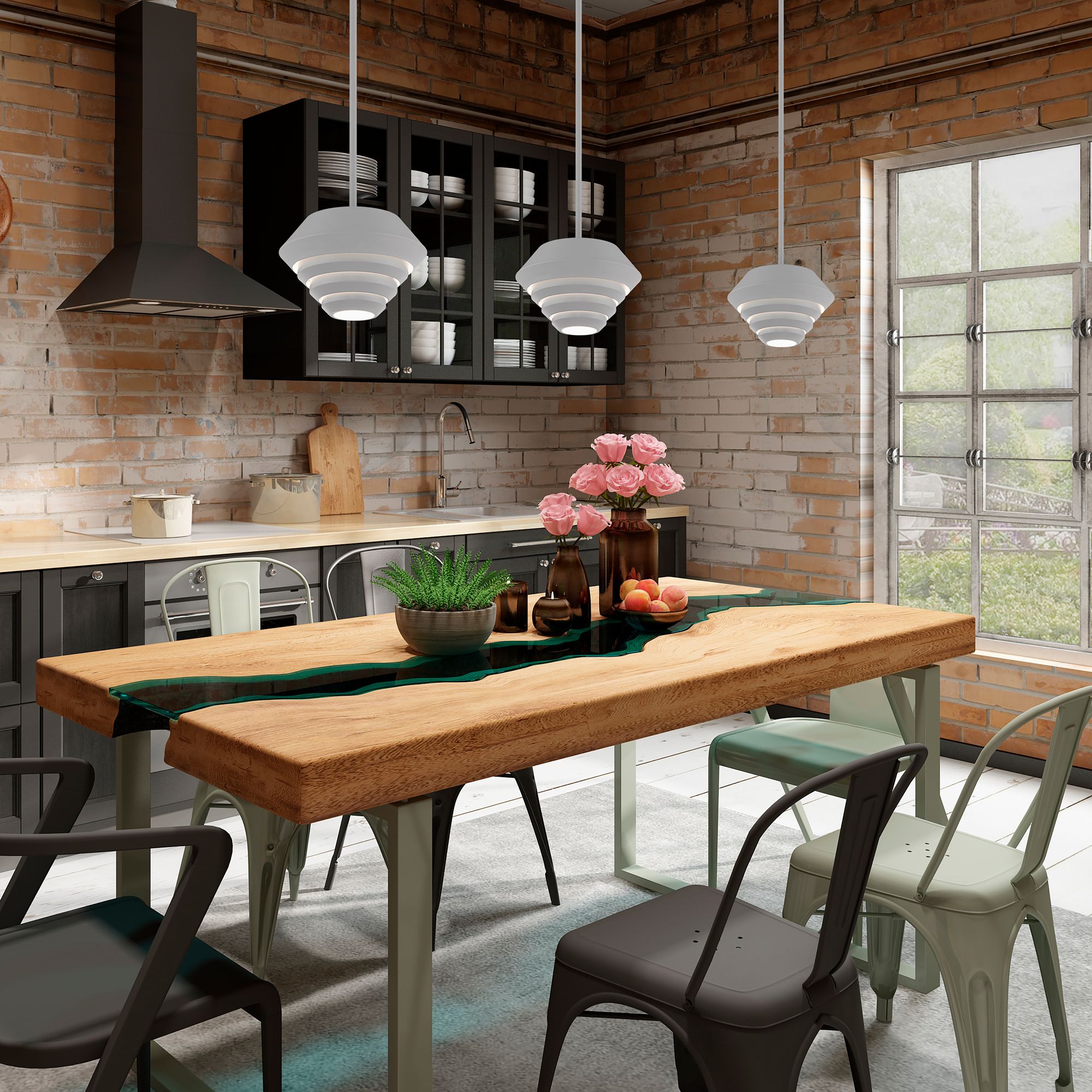 Amsterdam 1 Light Nordic Gray Mini Pendant