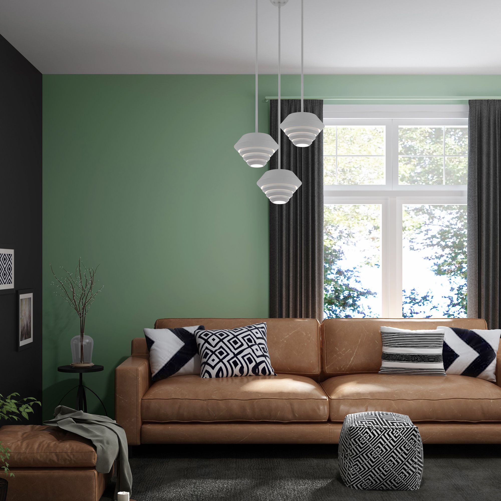 Amsterdam 1 Light Nordic Gray Mini Pendant