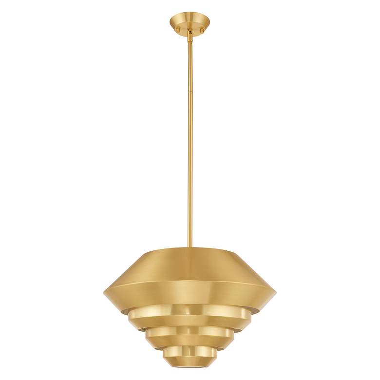 Image 6 Amsterdam 1 Light Satin Brass Mini Pendant more views