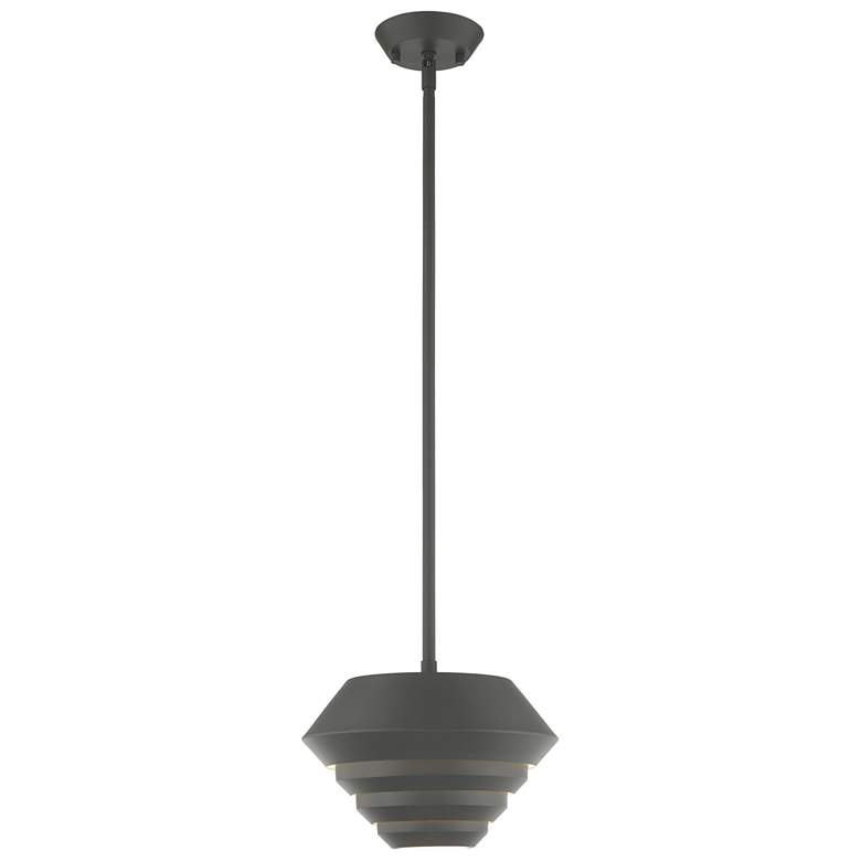 Image 1 Amsterdam 1 Light Scandinavian Gray Mini Pendant