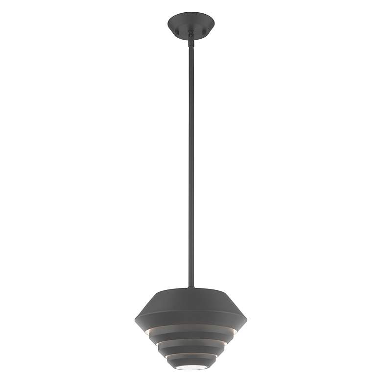 Image 4 Amsterdam 1 Light Scandinavian Gray Mini Pendant more views