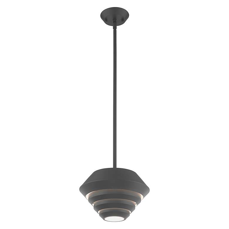 Image 5 Amsterdam 1 Light Scandinavian Gray Mini Pendant more views