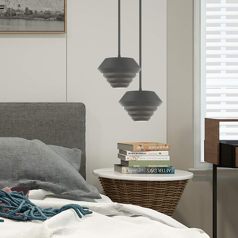 Image 6 Amsterdam 1 Light Scandinavian Gray Mini Pendant more views