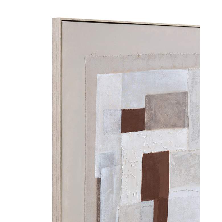 Image 4 Amsterdam 49" x49" Brown Framed Canvas more views