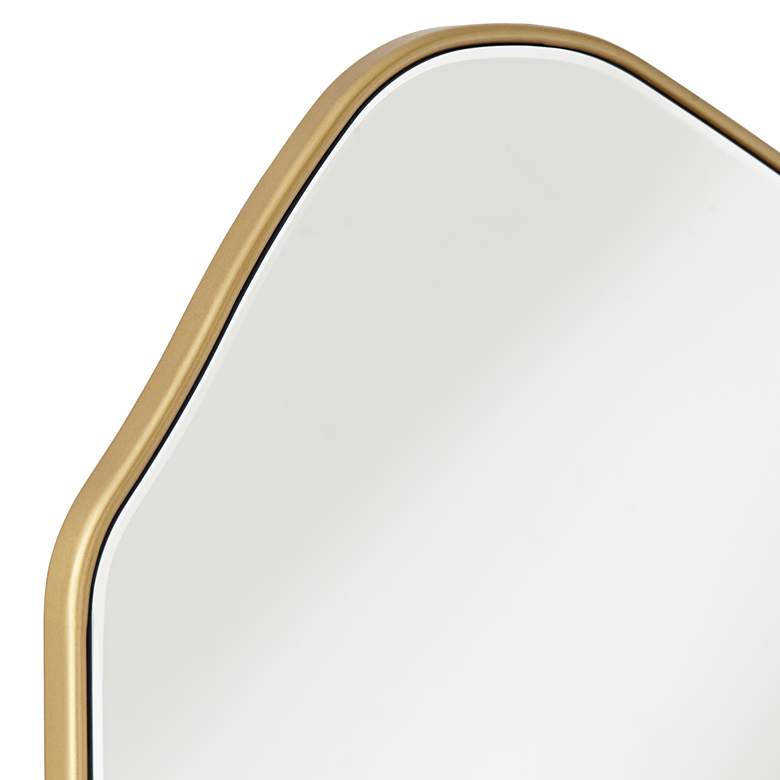 Image 3 Amsterdam Gold 26" x 40" Arch Wall Mirror more views